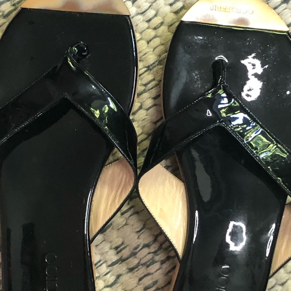 Jimmy Choo Black Patent Leather flip-flops size 36 (US 6) - Picture 3 of 13